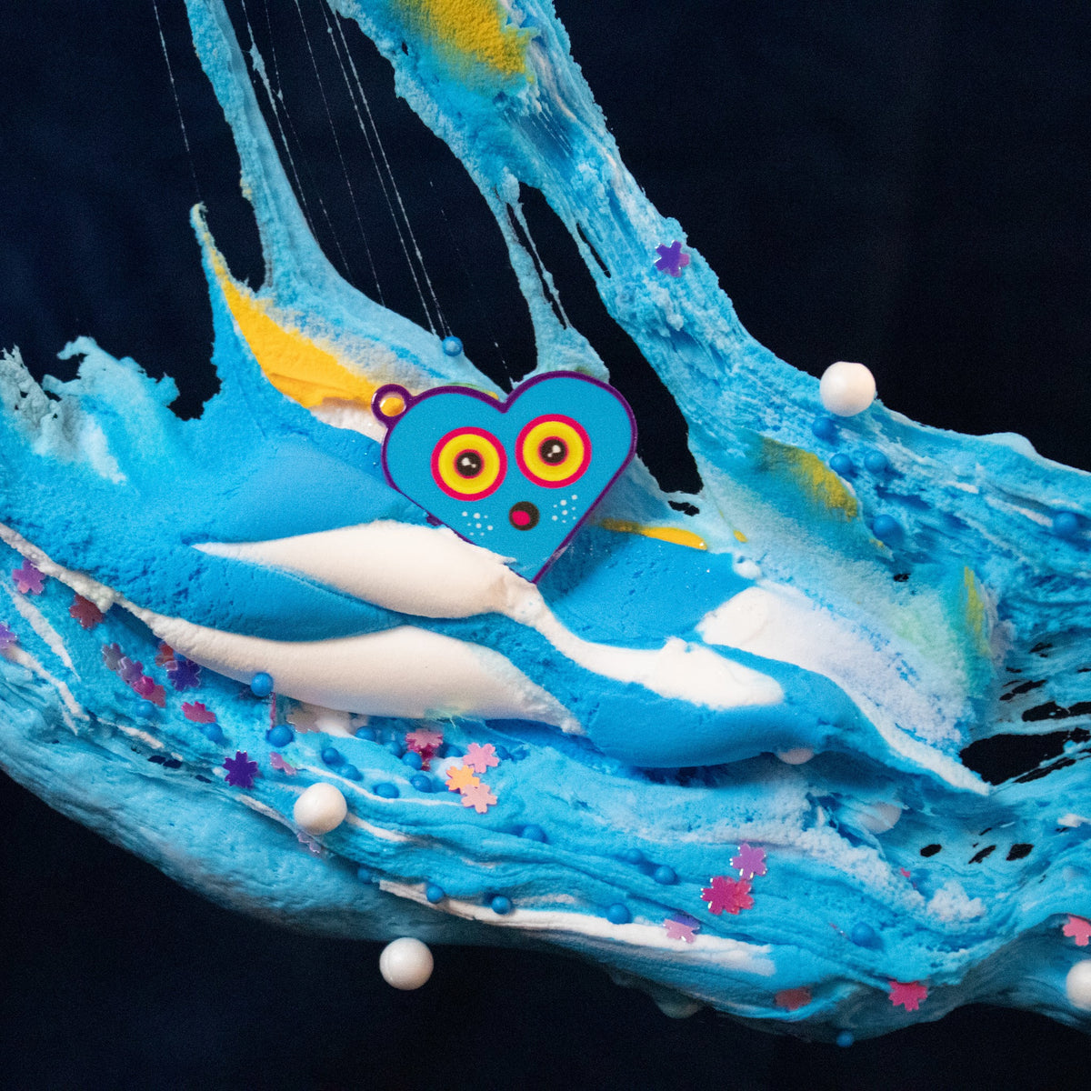 Hanukkah Gift Slime close-up
