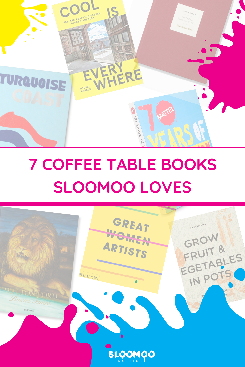 book recommendations, coffee table books, slime, sloomoo institute ...