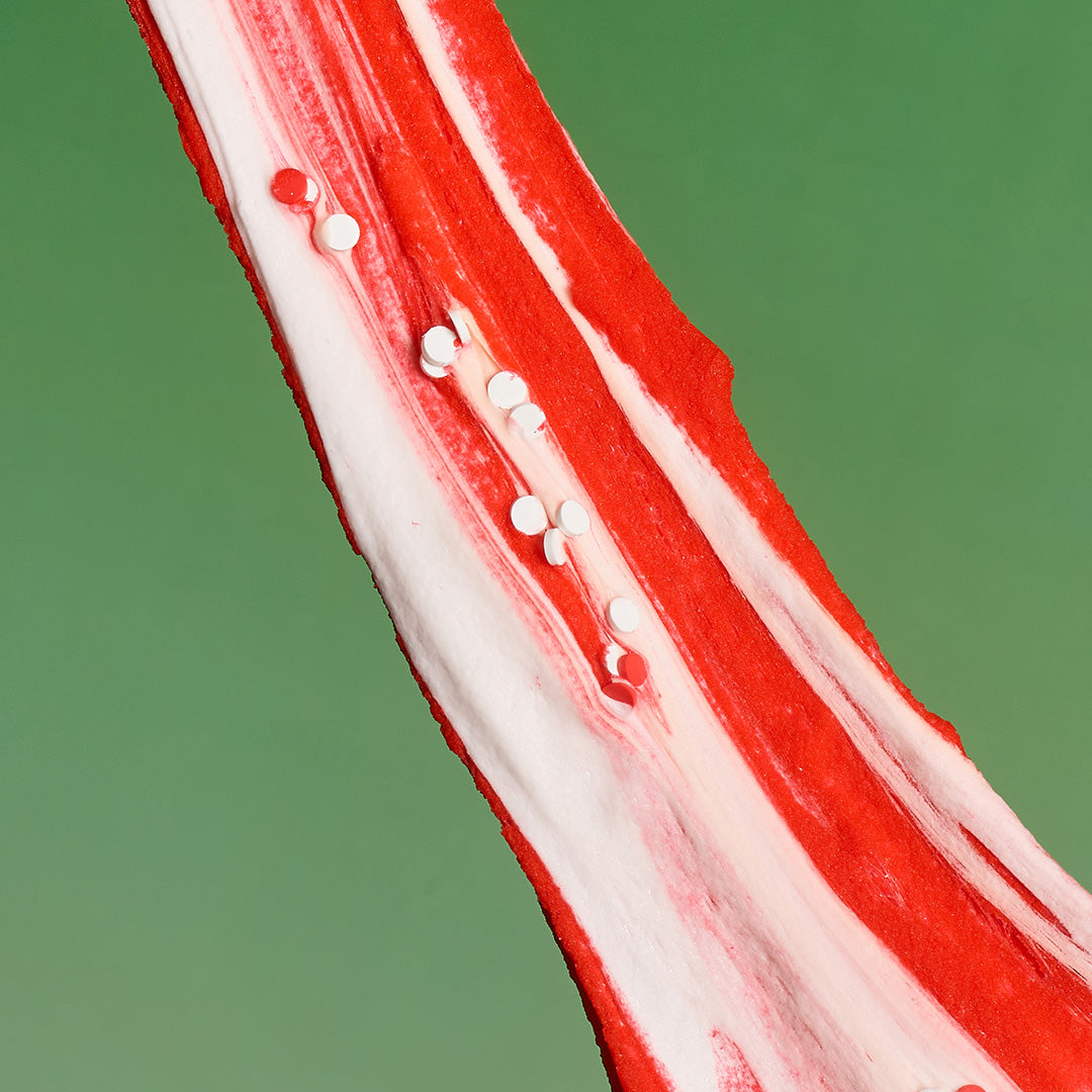 Candy Cane Fudge Slime