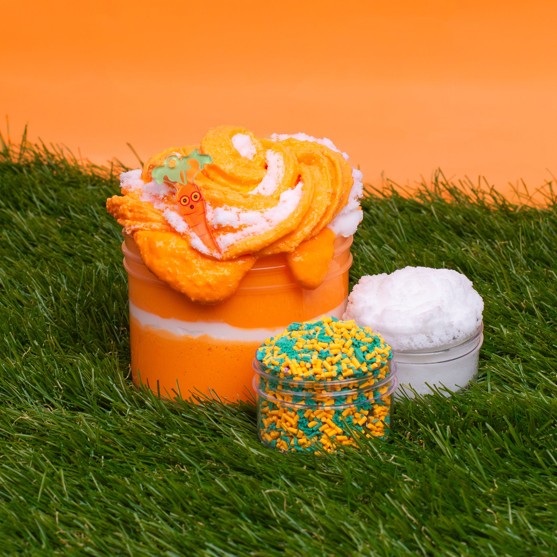 Sloomoo slime carrot cake 